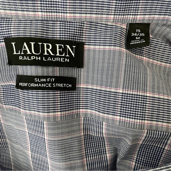 Lauren Ralph Lauren Slim Fit Performance Stretch Button Down Dress Shirt - Picture 7 of 8